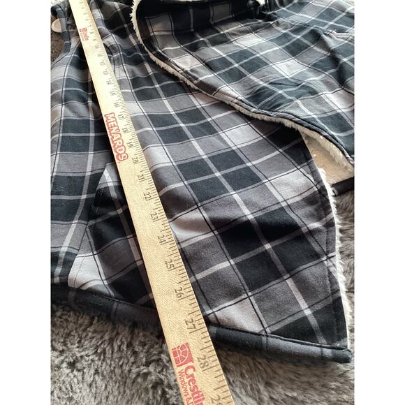 NWT Matilda Jane Plaid Faux Fur Lined Open Front Reversible Vest Gray Small - Picture 12 of 12